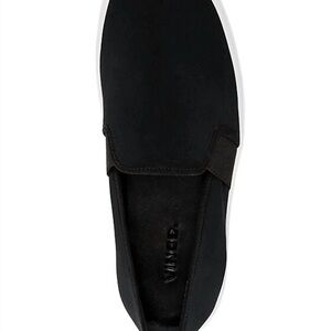 Vince Black Slip-On Suede Loafer